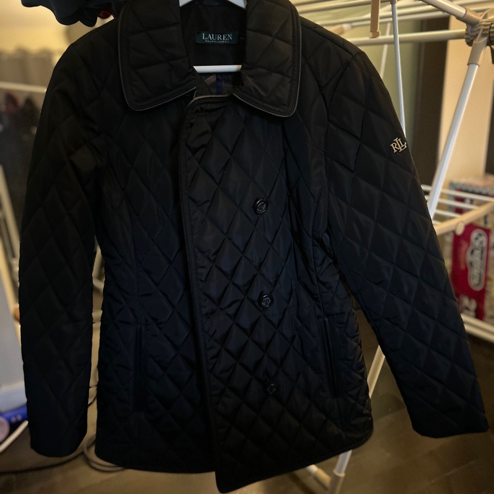 Lauren Ralph Lauren Black Quilted Blazer